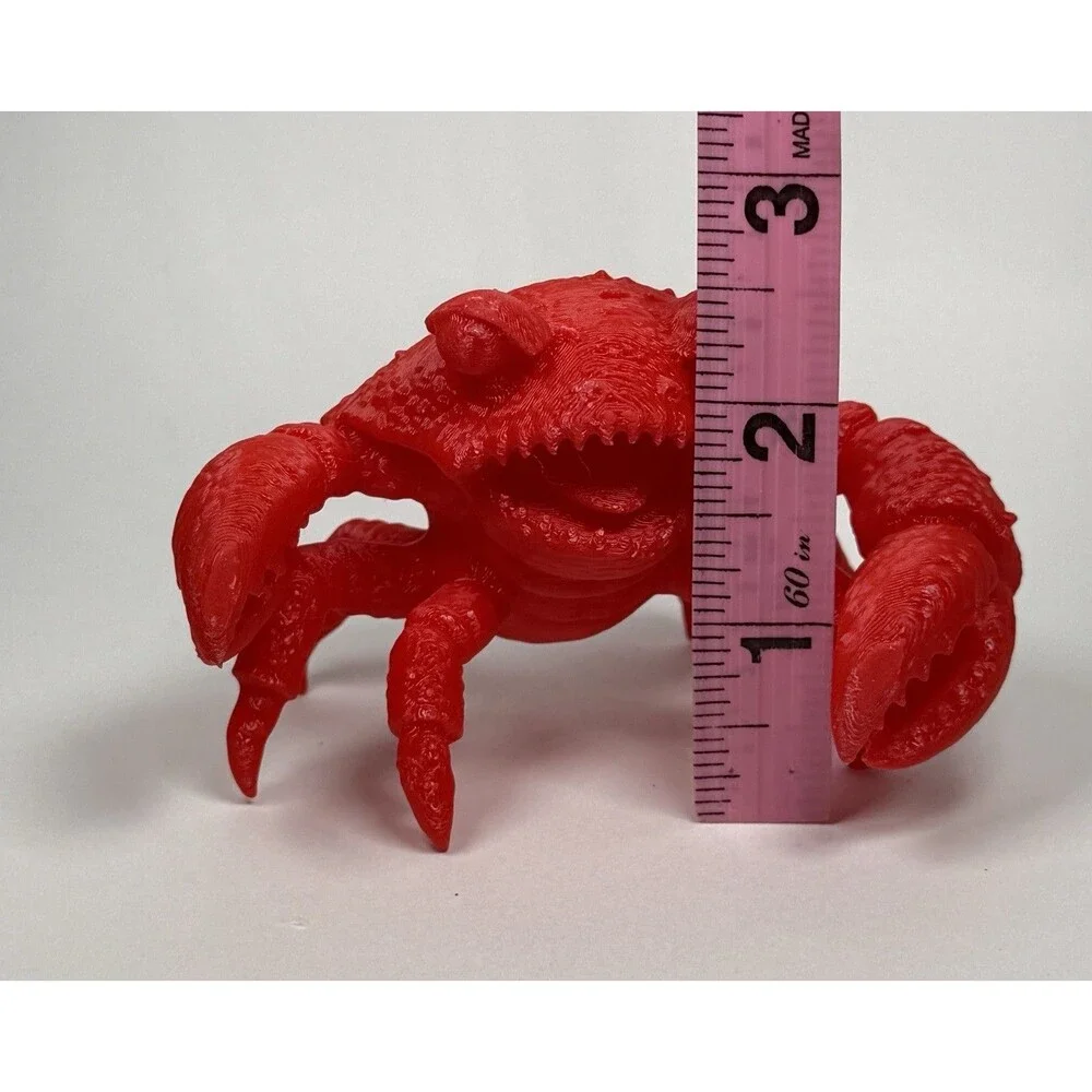 Attack Of The Crab Monsters Red Plastic Toy